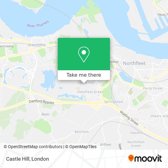 Castle Hill map