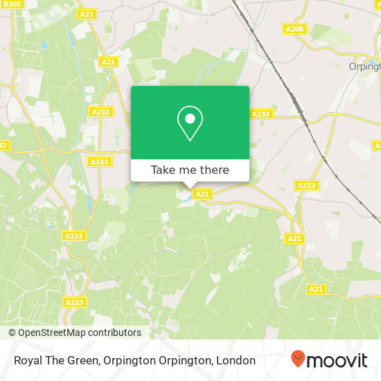 Royal The Green, Orpington Orpington map