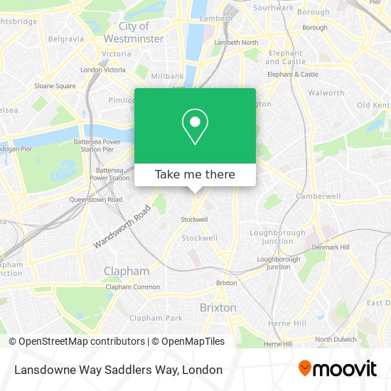 Lansdowne Way Saddlers Way map