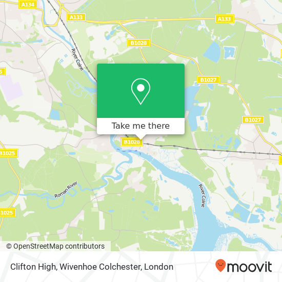 Clifton High, Wivenhoe Colchester map