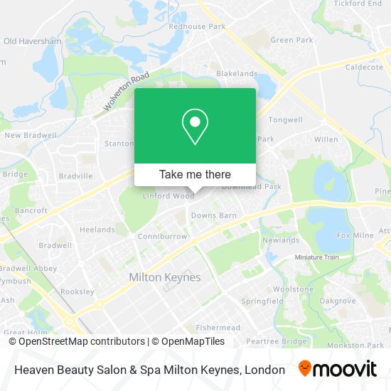 Heaven Beauty Salon & Spa Milton Keynes map