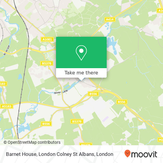 Barnet House, London Colney St Albans map