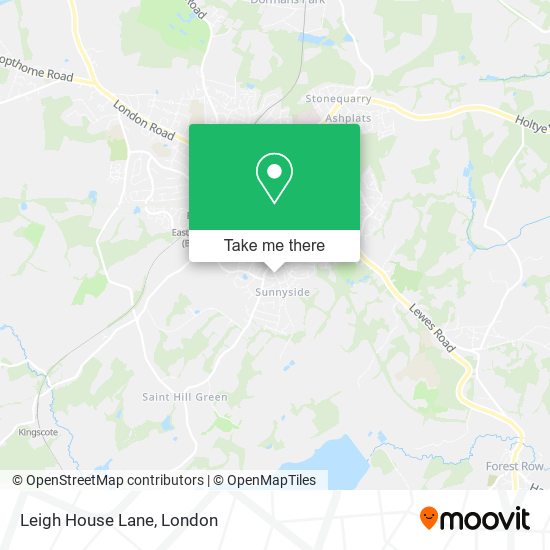 Leigh House Lane map