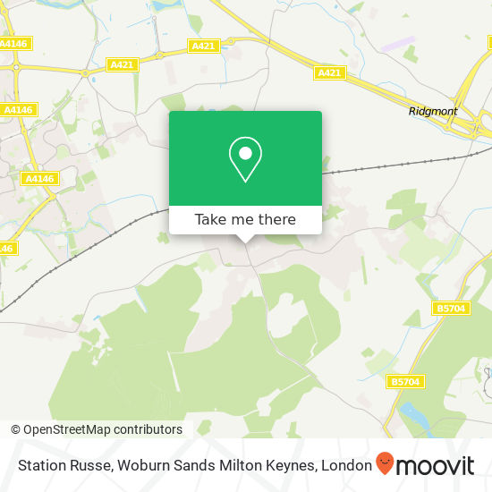 Station Russe, Woburn Sands Milton Keynes map