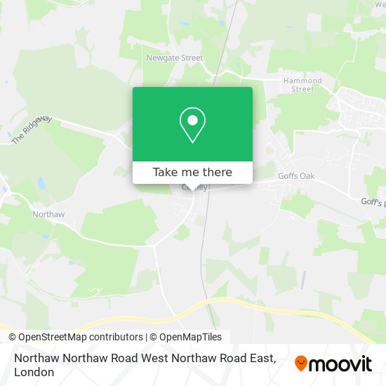 Northaw Northaw Road West Northaw Road East map