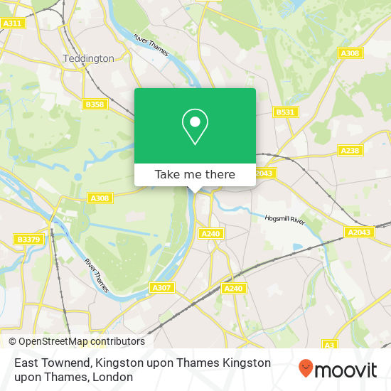 East Townend, Kingston upon Thames Kingston upon Thames map