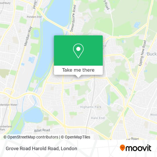 Grove Road Harold Road map