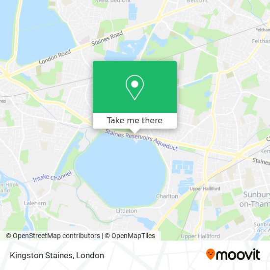 Kingston Staines map
