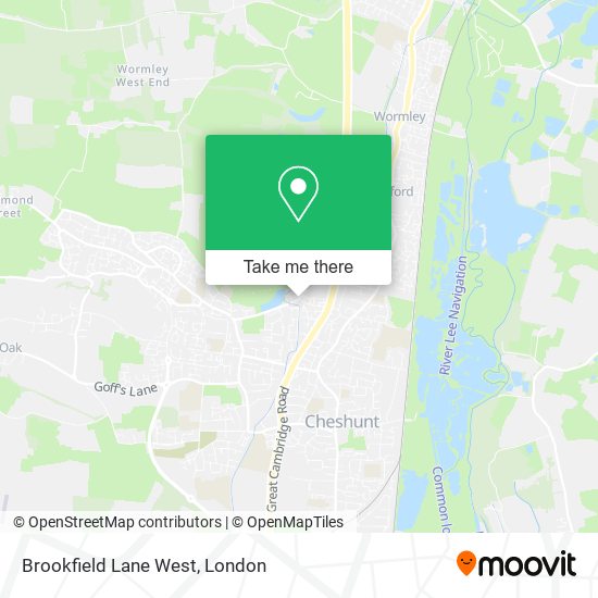 Brookfield Lane West map