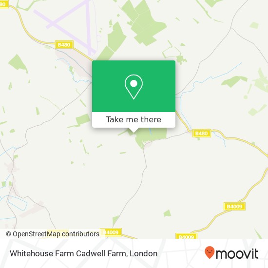 Whitehouse Farm Cadwell Farm, Brightwell Baldwin Watlington map