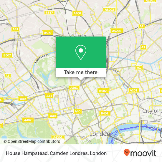 House Hampstead, Camden Londres map