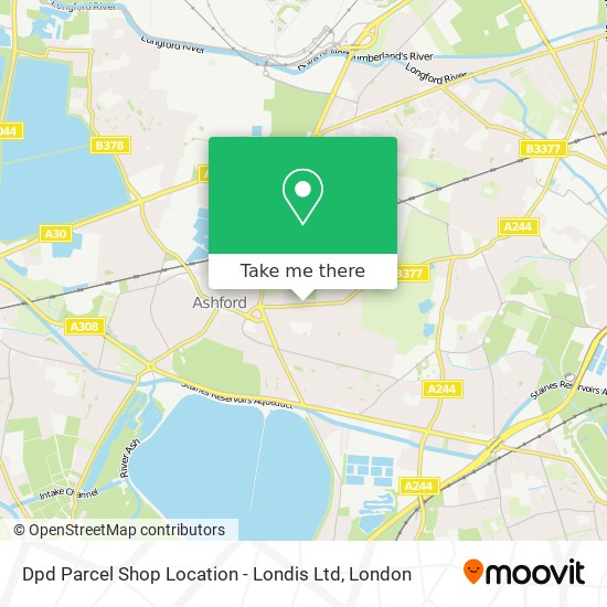 How To Get To Dpd Parcel Shop Location Londis Ltd In Ashford Surrey By Bus Train Or Tube