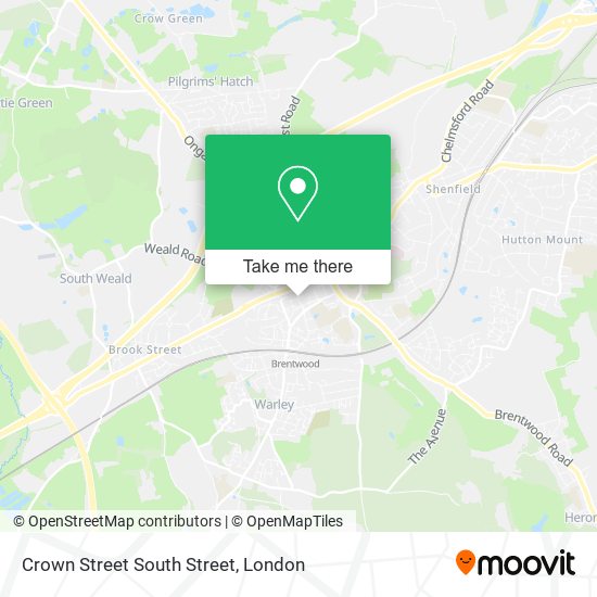 Crown Street South Street map