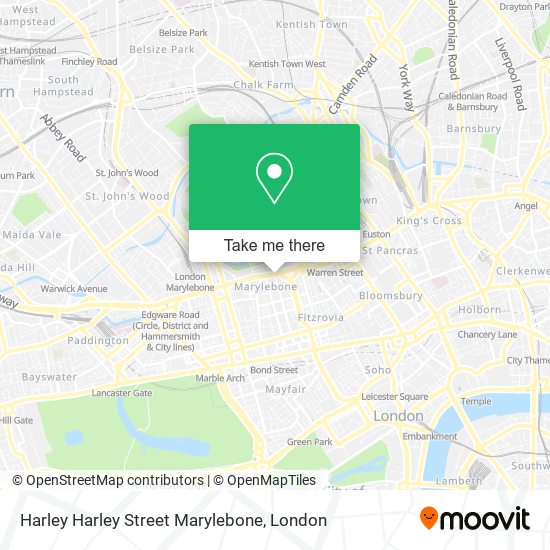 Harley Harley Street Marylebone map