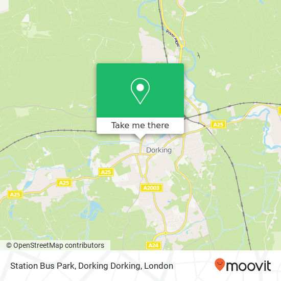 Station Bus Park, Dorking Dorking map