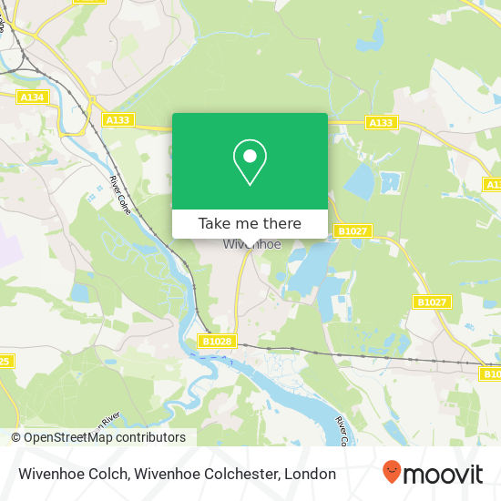 Wivenhoe Colch, Wivenhoe Colchester map