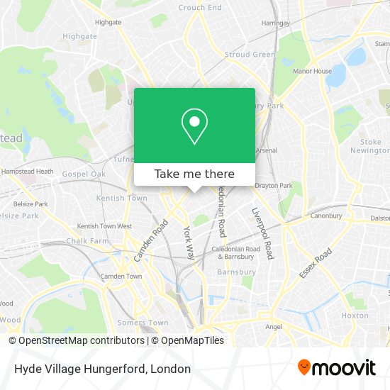 Hyde Village Hungerford map