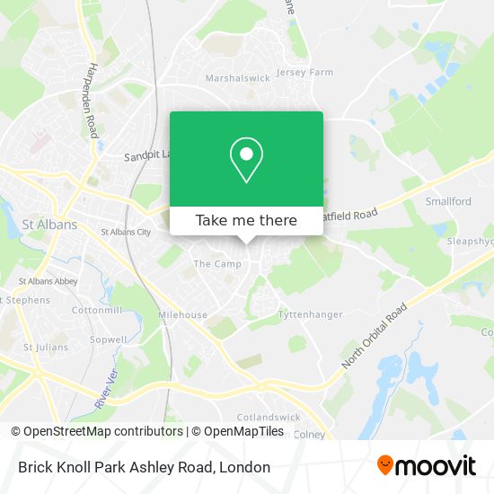 Brick Knoll Park Ashley Road map