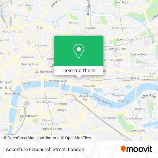 Accenture Fenchurch Street map