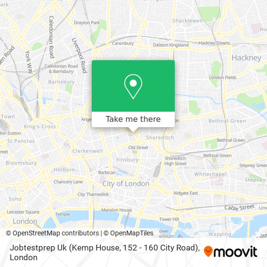 Jobtestprep Uk (Kemp House, 152 - 160 City Road) map