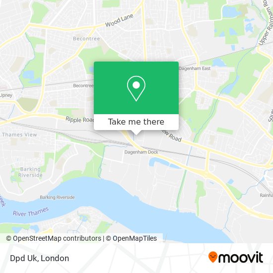 Dpd Uk map