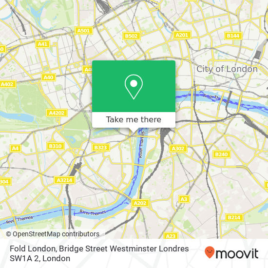 Fold London, Bridge Street Westminster Londres SW1A 2 map