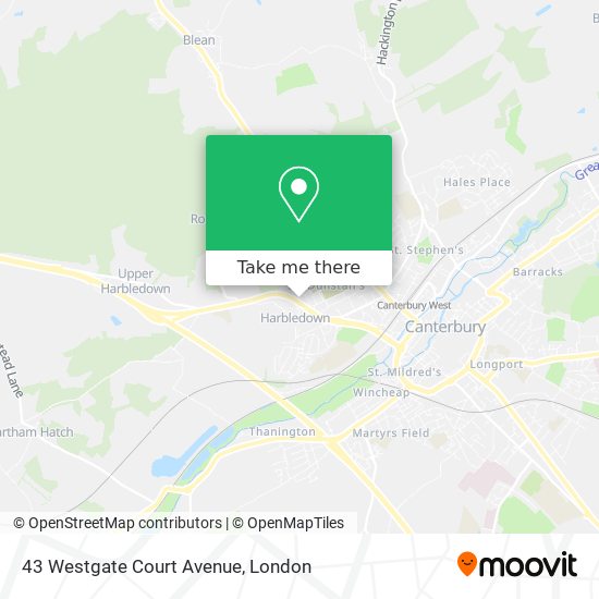 43 Westgate Court Avenue map