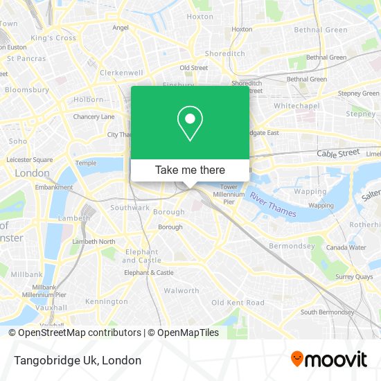 Tangobridge Uk map