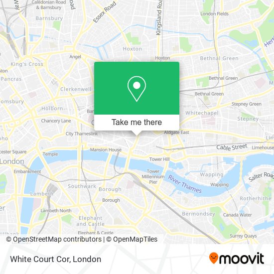 White Court Cor map