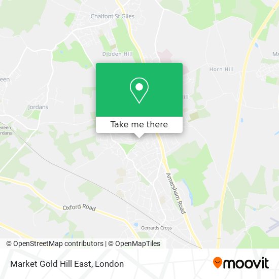 Market Gold Hill East map