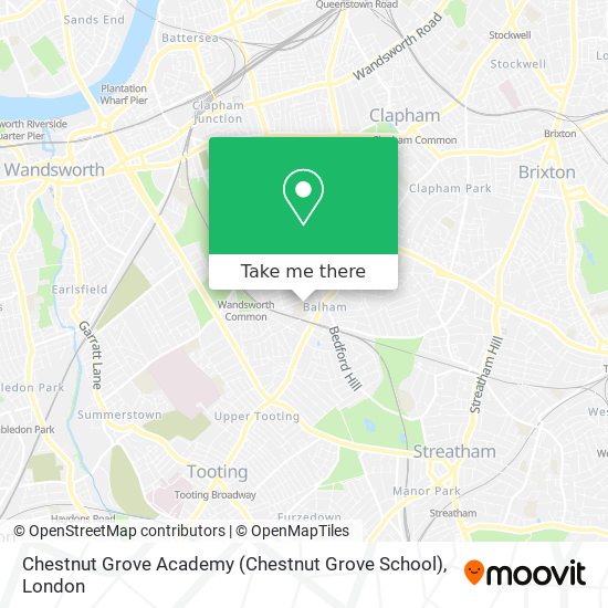 Chestnut Grove Academy (Chestnut Grove School) map