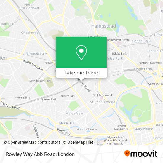 Rowley Way Abb Road map
