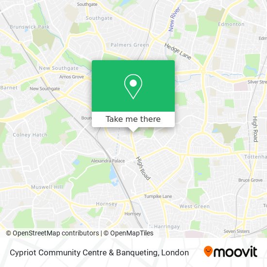 Cypriot Community Centre & Banqueting map