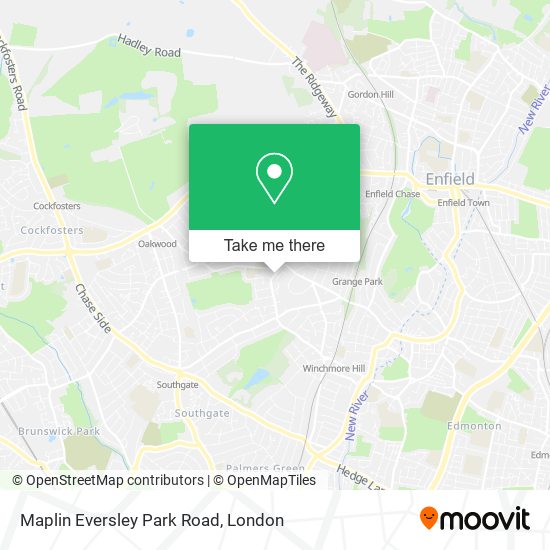 Maplin Eversley Park Road map