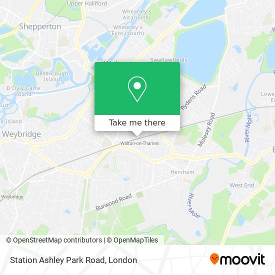 Station Ashley Park Road map