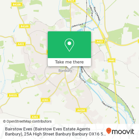 Bairstow Eves (Bairstow Eves Estate Agents Banbury), 25A High Street Banbury Banbury OX16 5 map