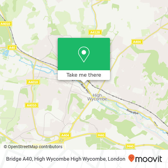Bridge A40, High Wycombe High Wycombe map