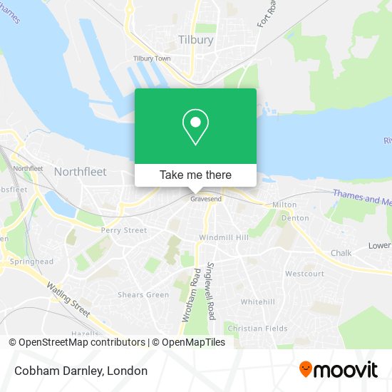 Cobham Darnley map
