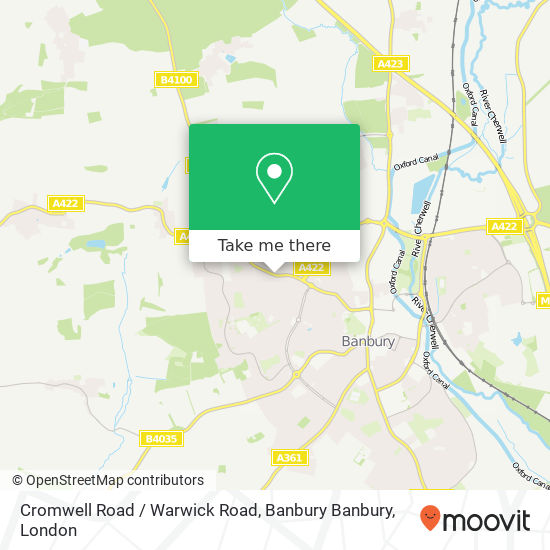 Cromwell Road / Warwick Road, Banbury Banbury map