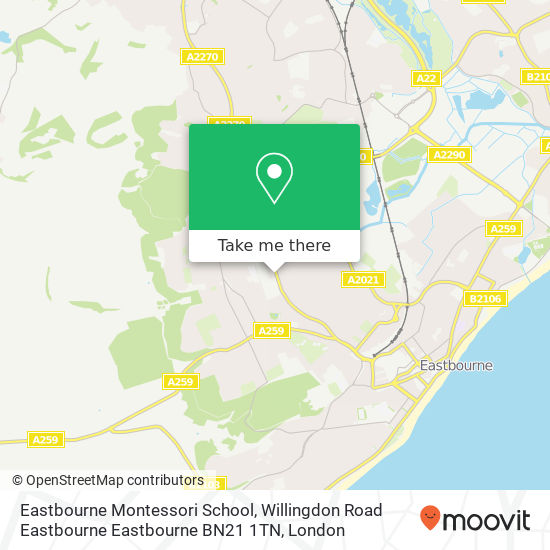 Eastbourne Montessori School, Willingdon Road Eastbourne Eastbourne BN21 1TN map