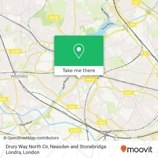 Drury Way North Cir, Neasden and Stonebridge Londra map