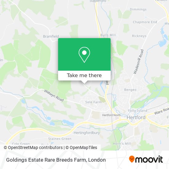 Goldings Estate Rare Breeds Farm map