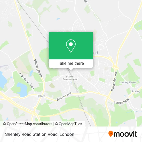 Shenley Road Station Road map