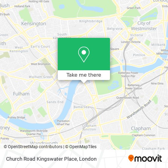 Church Road Kingswater Place map