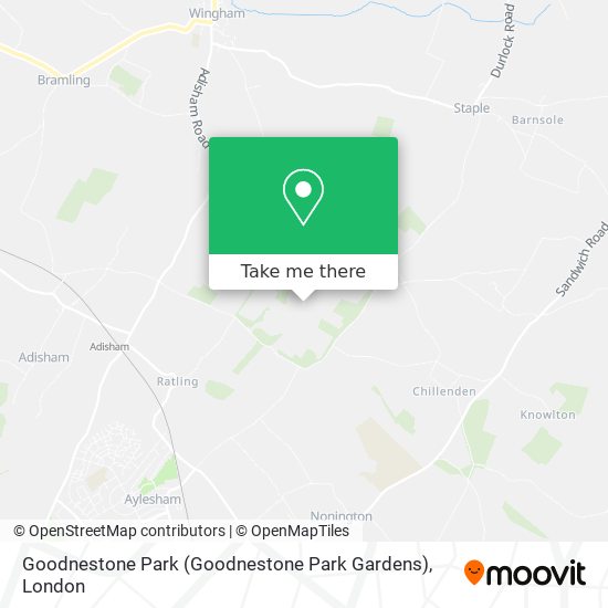 Goodnestone Park (Goodnestone Park Gardens) map