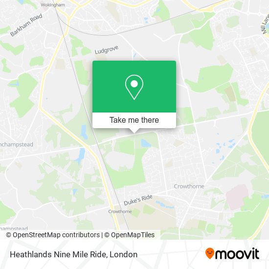 Heathlands Nine Mile Ride map