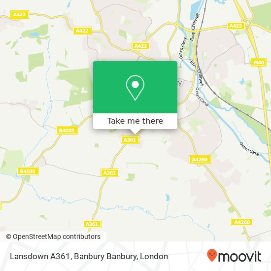 Lansdown A361, Banbury Banbury map