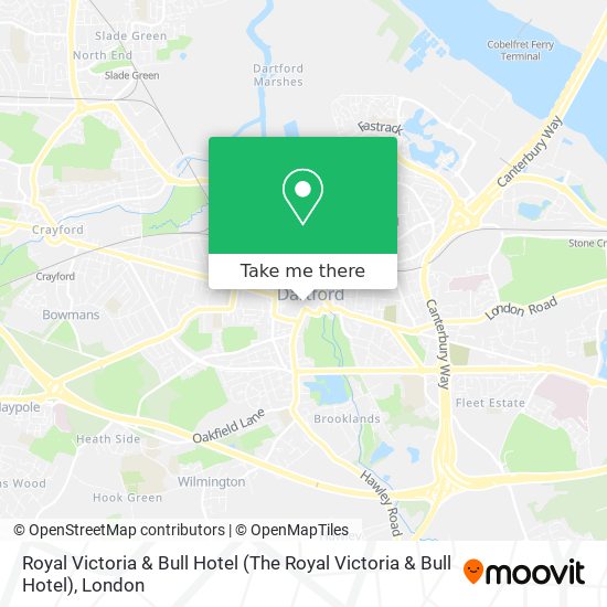 Royal Victoria & Bull Hotel map