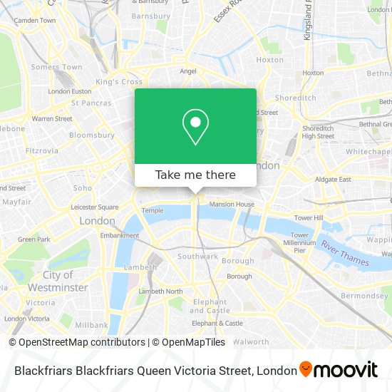 Blackfriars Blackfriars Queen Victoria Street map