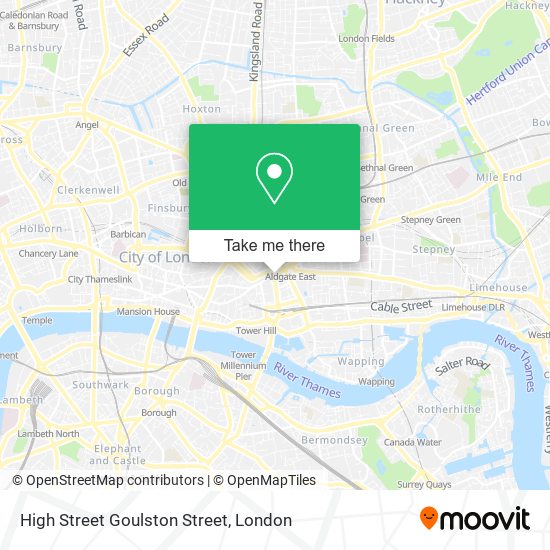 High Street Goulston Street map